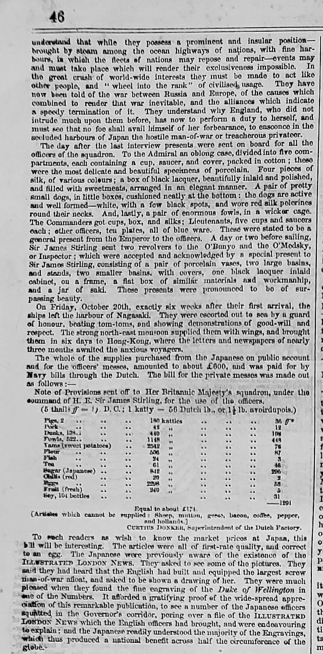 sketches in Japan text 1855